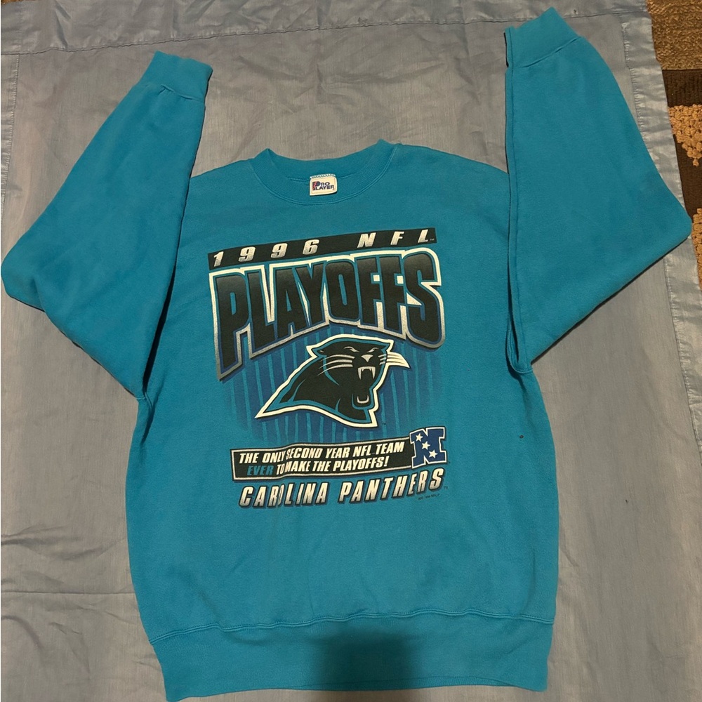 Vintage vintage 1996 made in USA NFL Carolina Panthers crewneck size XL